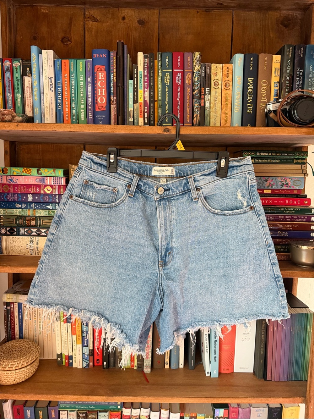 Abercrombie & Fitch High-Rise Denim Shorts